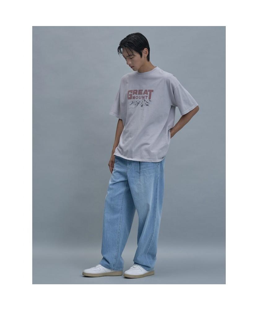 SHIFT.G Whph Onetuck Wide Denim Pants Blue