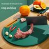 Round Mini Thickened Household Fruit Cutting Board - Portable Durable Kitchenware