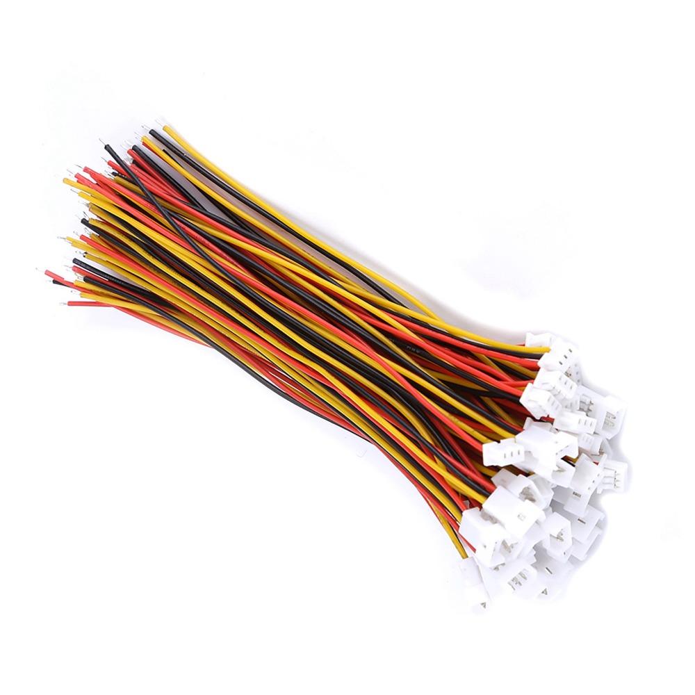 20 Satz 1,25mm Raster Steckverbinder Stecker 10cm 3P Stecker 3P Stecker & Buchse DIY Elektronik