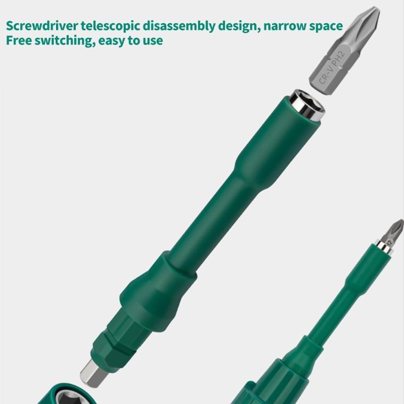 Professional Ratchet Screwdriver Kit With Assorted Specialty Bit Carbon Steel Ergonomic Grip Portable Case For DIY Projects