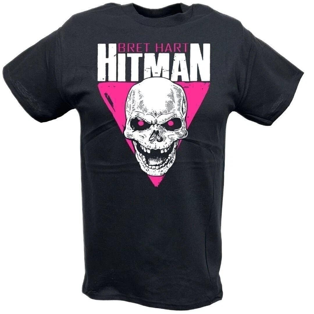 Bret Hart Hitman Skull Logo T-shirt XXXL