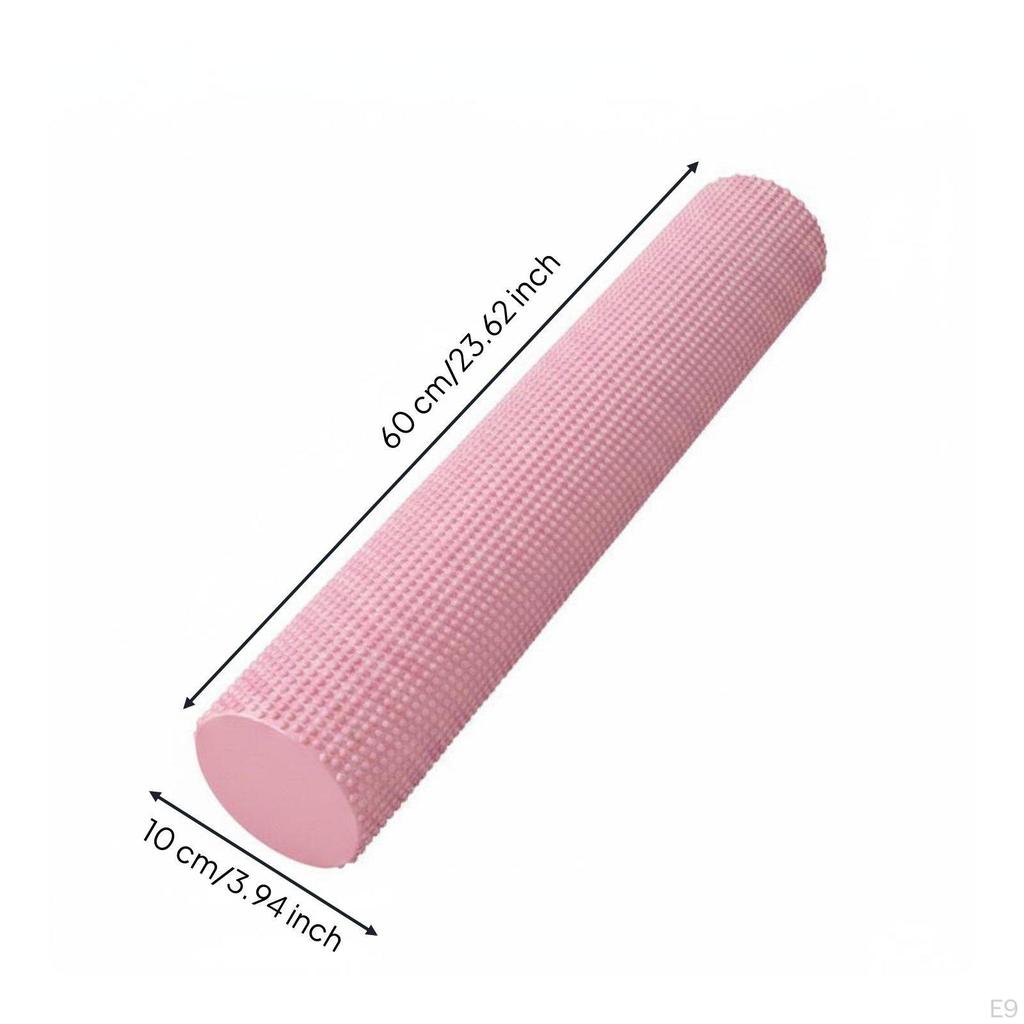 Foam Roller Beginner Friendly Stretching Massage Easy to Use for Beginners Pink 30x10cm