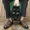 Fashion Stylish Men's Casual Shoes New Handmade Male Flats All-match Male Comfortable Club Shoe Leather Non-Slip Male Business Shoes