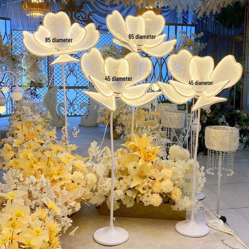 

Светящиеся Пионы и Бабочки - Освещение для Прохода на Свадебные Украшения Single: 45cm Diameter