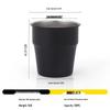 Hejiangshi HJS064 Outdoor Folding 304 Stainless Steel Stackable Cup