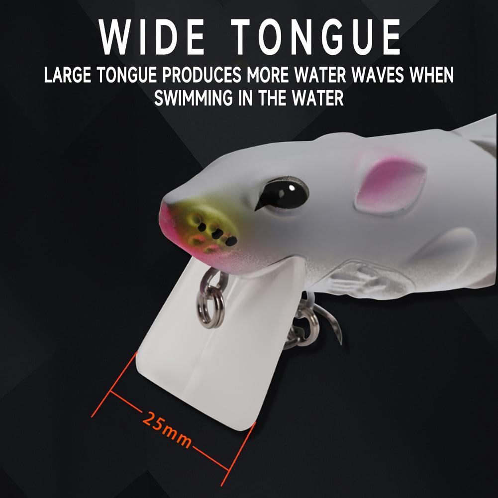 Lure: Five-Piece Boxed Bionic Mouse Jointed Pencil Minnow, 8cm/15.5g, Asp Mimic Fake Bait