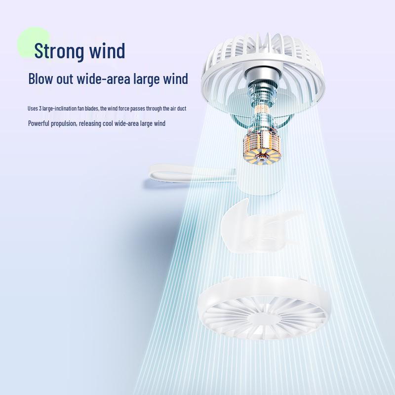 2025 Silent Long-Lasting Wireless Rechargeable High-Capacity Handheld Fan