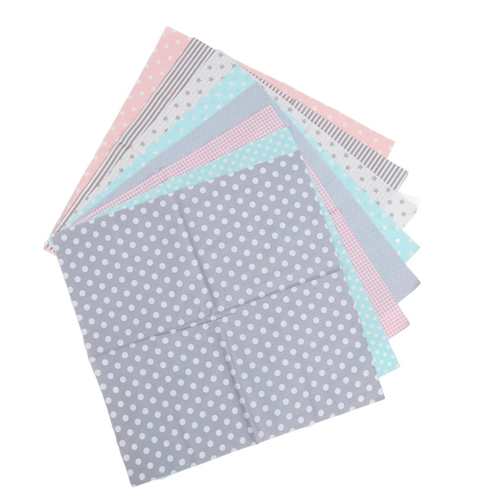8pcs Quilting Cloth Soft Breathable Skin Friendly Cotton Sewing Fabric for   Craft Clothes 50x50cm