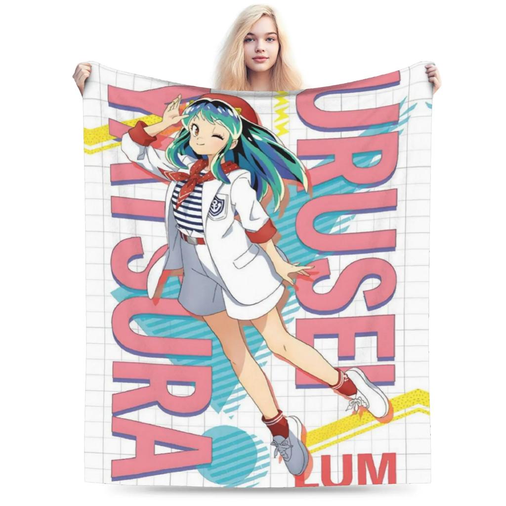Urusei Yatsura Stuff Blanket Soft Velvet Throw Blankets Comfortable Quilt