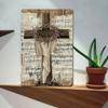 Metall Wandkunst Religiöses Kreuz Dekor für Wohnzimmer Bauernhaus