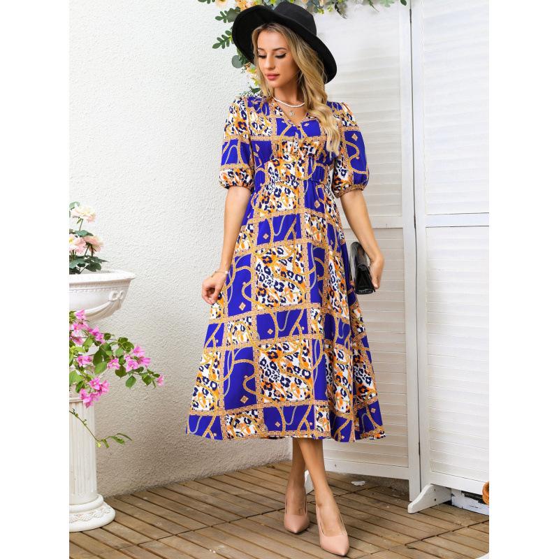 Irregular Print One-Shoulder Dress - Fresh & Sweet Women s Fashion (2026) XL