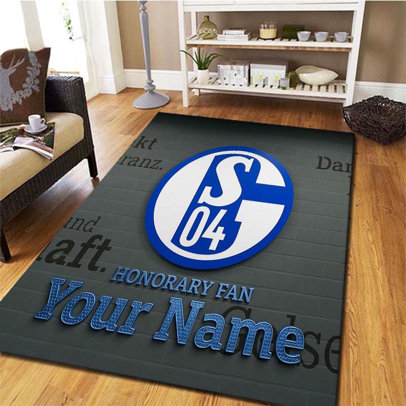 FC Schalke 04 Custom Name Carpet Rug for Living Room Bedroom Home Sofa Decoration,Kids Play Non-slip Floor Mat