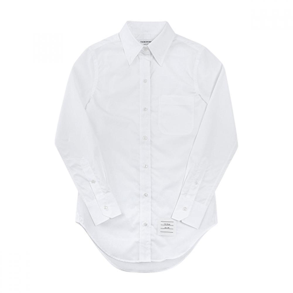 

Tom Brown Fll005e 03113 100 Класична жіноча сорочка з попліну з прихованим смугастим грогреном FLL005E 03113 100 (42)