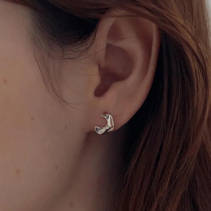 Rough Luna Bumpy Stud Earrings (Silver 925) Rough Luna Bumpy Stud Earrings (Silver 925)_Rough Luna Bumpy Stud Earrings (Silver 925)