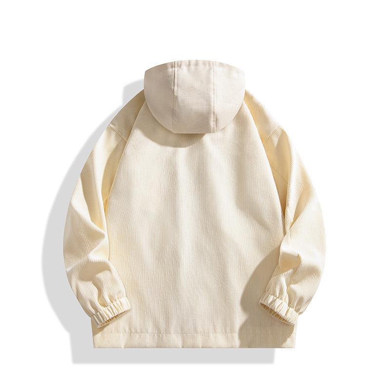 2026 Autumn/Winter Men's Hooded Baseball Jacket: Fake Two-Piece, Casual, Loose, Versatile, Couple's Outerwear