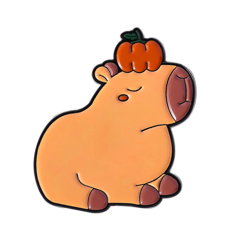 

СЛИШКОМ МИЛЫЕ, ЧТОБЫ ПУГАТЬ Эмалевые значки Кастомная Капибара ХЭЛЛОУИН Броши Значки на лацкан Одежда Животные Украшения Подарок для Детей Друзей
