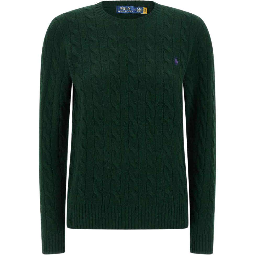 

Polo Ralph Lauren Однотонный свитер с круглым вырезом, приталенный, с длинным рукавом, из шерсти и кашемира, женский свитер 211882916-030 M