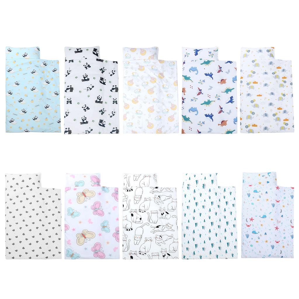 Kleinkind Nickerchenmatte Schlafsack mit Kissen Kinder Schlafunterlage mit abnehmbarem Kissen Hübsiger Druck Decke Baby Gitterbett Deko