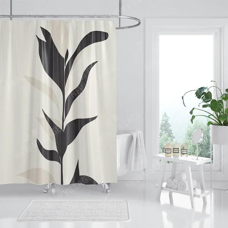 

Waterproof Fabric Shower Curtains Bathroom Curtain Accessories Bath Curtain Shower 180X200Cm 240*200 Modern Boho Nordic Decor W60H190(CM)-1 Pcs