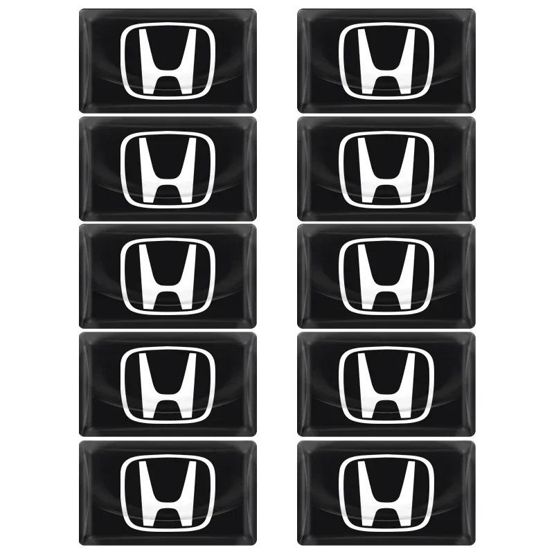 Car Hot FIT 5/10Pcs 3D Epoxy Resin Car Styling Car Stickers Decorations For Honda Fit Mugen Insight Type S R VTEC DOHC Vezel Le