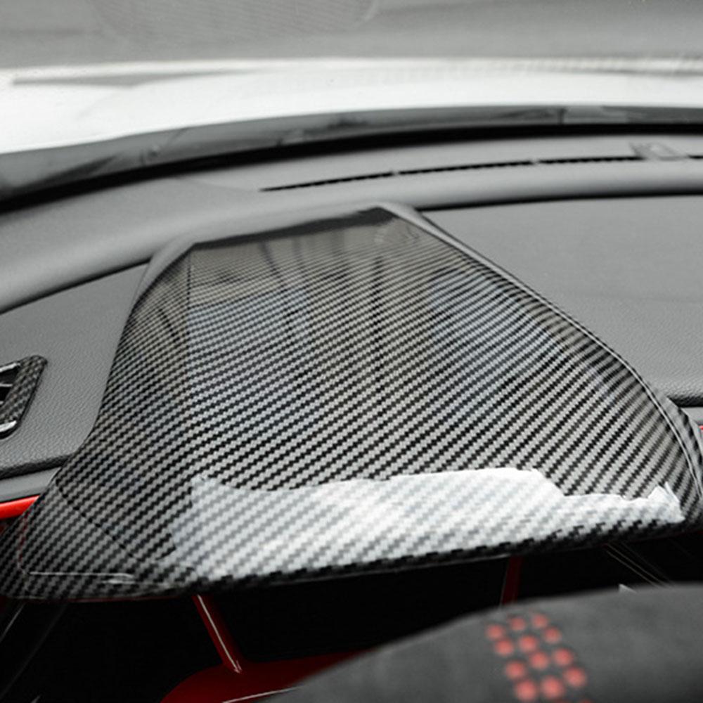 For Honda Civic 10th Gen 2016 2017 2018 2019 2020 2025 Car Dash Board Cover Sticker Carbon Fiber Protect Frame Trim Accessories
