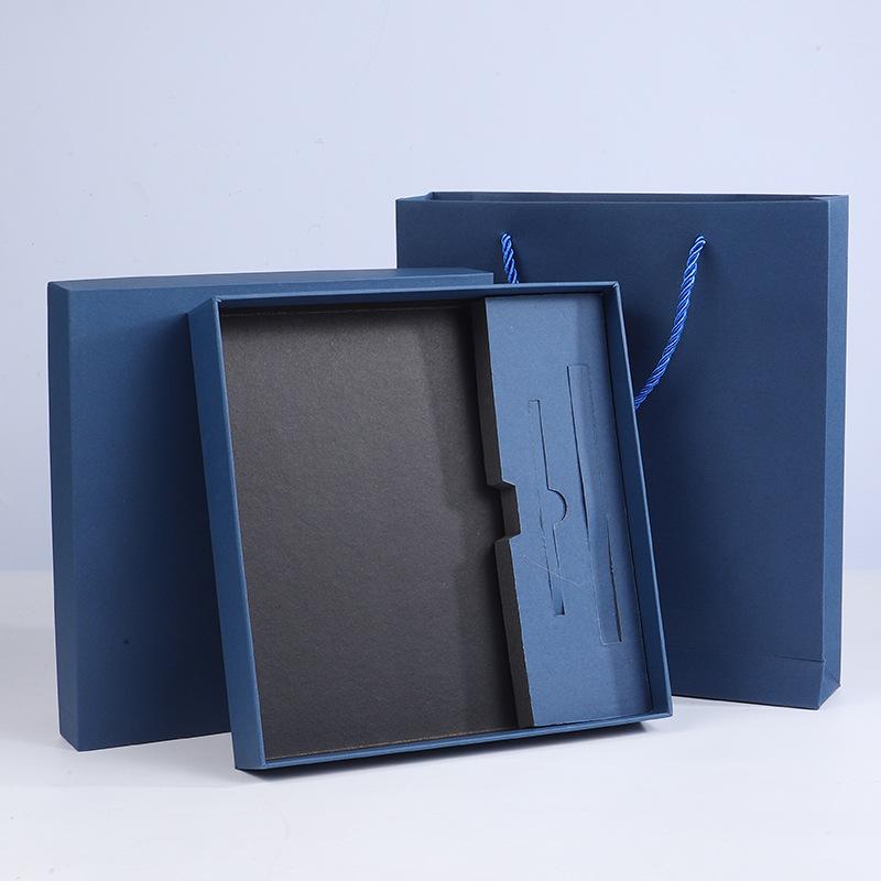 Vintage Kraft Notebook & Pen Gift Set with Customizable Logo Box
