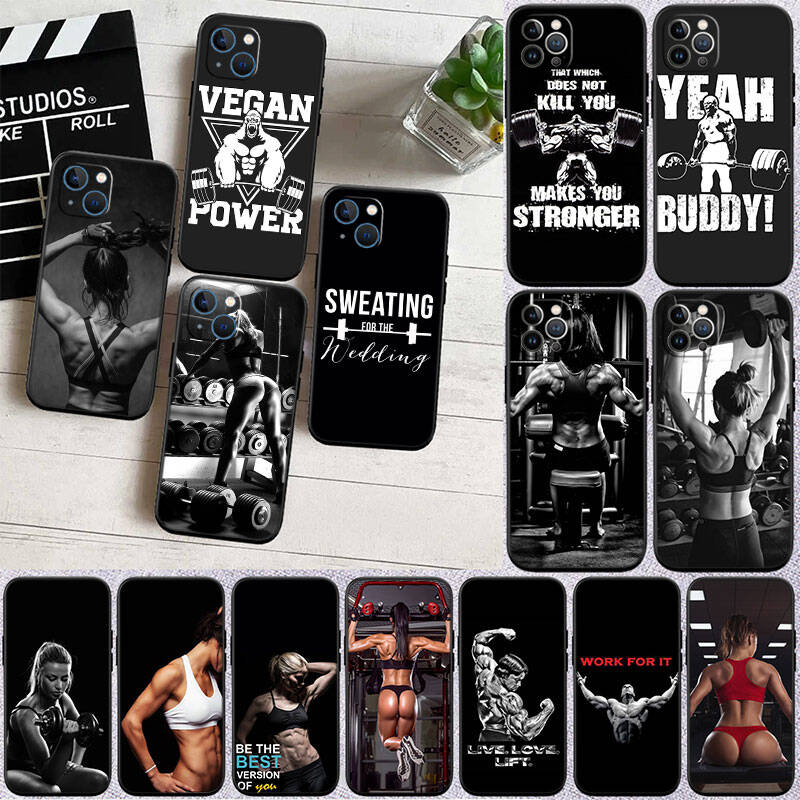 MH24 Bodybuilding Gym Fitness New Shell Phone Case for Xiaomi Poco F5 F6 C40 C65 C55 C50 C51 M7 X7 C75 M6 C71 F7 C85 F8 Pro Ultra