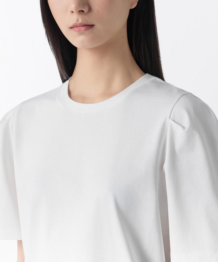 MUSINSA STANDARD WOMAN Women'S Silket Puff Sleeve T-Shirt [White]