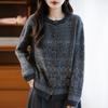 QingHe Cashmere Women's 30% Cashmere Cardigan - Soft & Warm Wool Blend Sweater