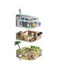Parrot BEBE Playtown Series: Street View Cottage Building Blocks - Coffee Shop & Izakaya Assembly Toy Gift