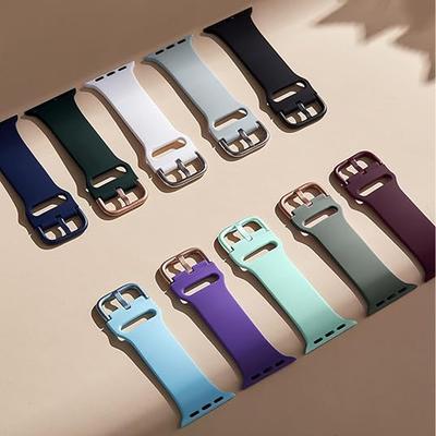 Pasek do Apple Watch Band 44mm 45mm 49mm 42mm 41mm 40mm Akcesoria Silikonowa Bransoleta Correa iWatch Seria 8 9 Ultra SE 6 7 5 4