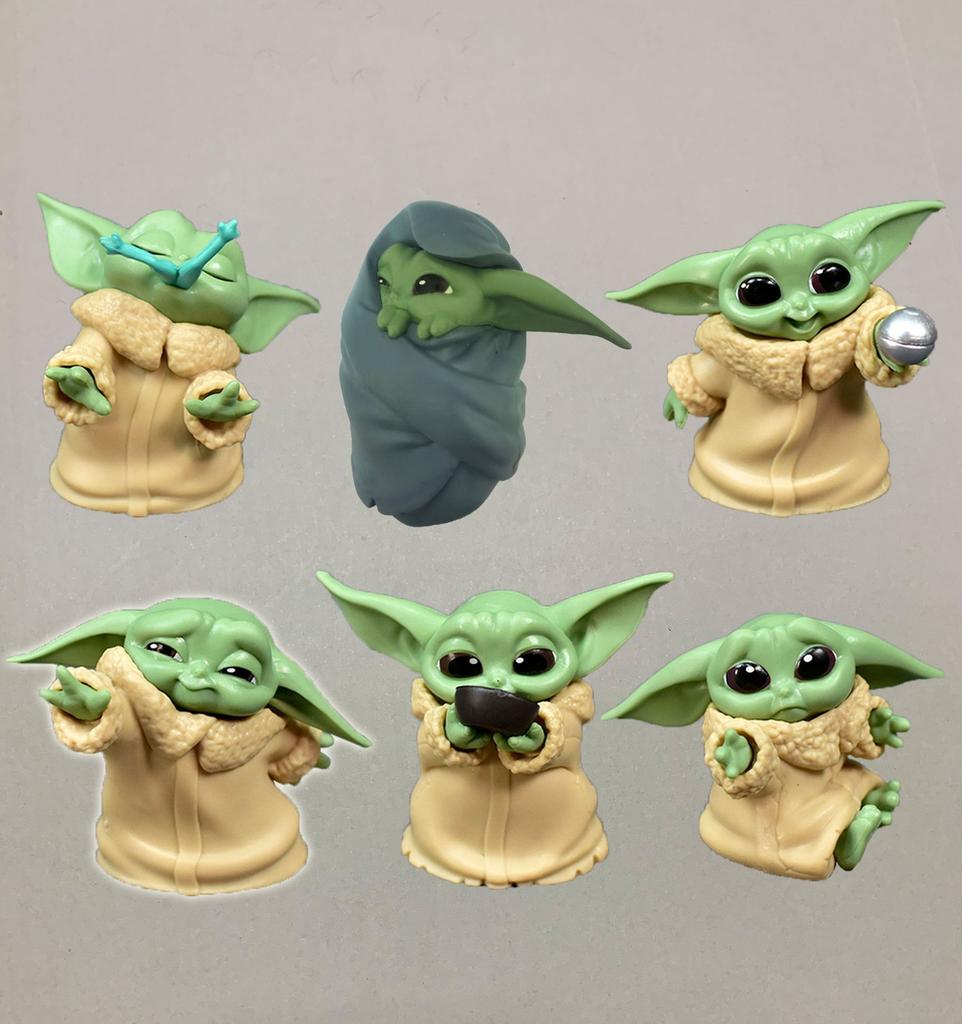 5 Pcs Star Wars Action Figures, Baby Yoda & Darth Pvc Mini Models, Collectible Anime Doll Toys Gift For Kids