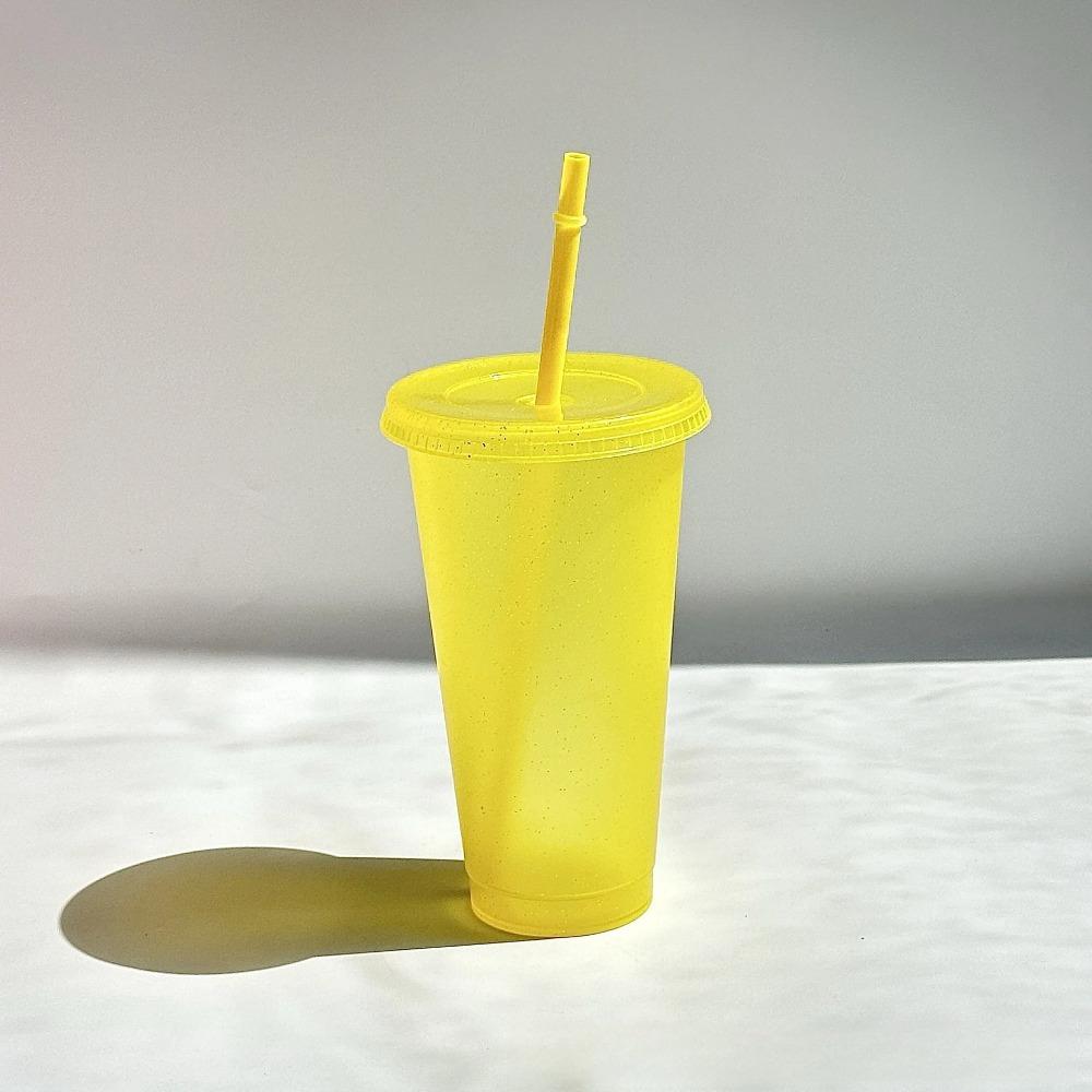 

5/10 шт. 24 унц. пластиковых стаканчиков с крышками и трубочкой, многоразовые бутылки для воды, стаканчики для вечеринок, стаканчики из твердого пластика, свадебная вечеринка, летняя посуда для напитков 5 pcs