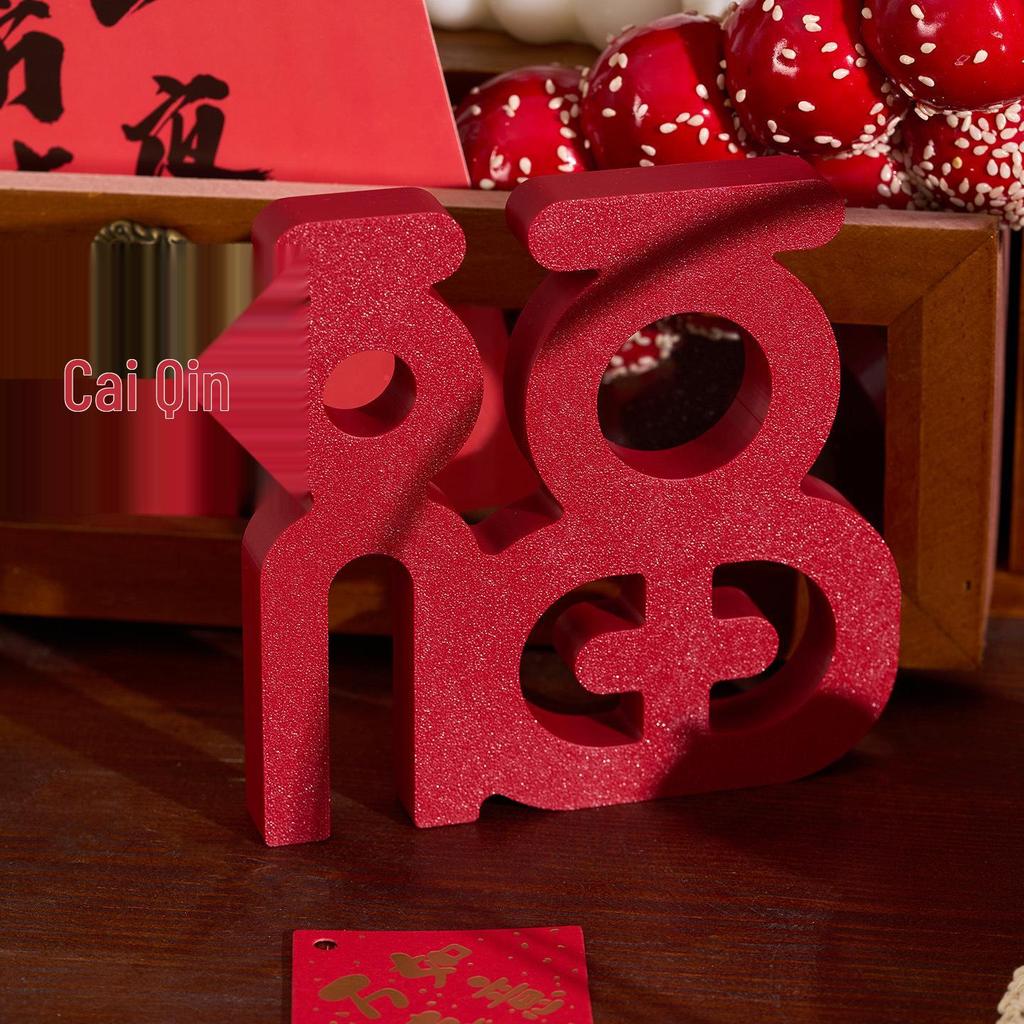 2026 New Year Retro Food Photography Scene Setup with Chinese-Style Props