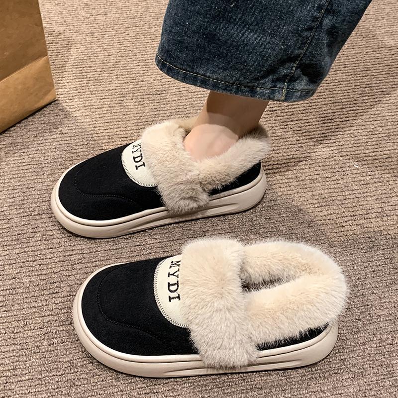 Women's Snow Boots 2024 New Thickened Fluff Comfortable Warm Plush Boots Women Shoes Woman Winter Chunky Boots Woman
