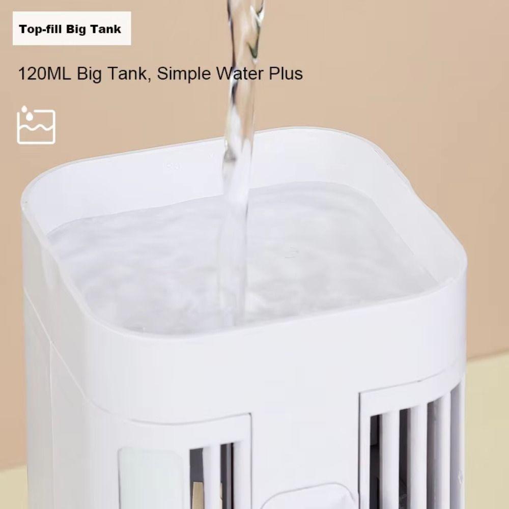 Ultrasonic Atomization Desktop Air Cooler Dual Spray USB Air Cooler Air Cooler Humidifier  Home Use
