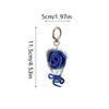 Crocheted Bouquet Handheld Flower Design Chic Bag Pendant Handmade Multiple Colors Gift Accessories 6 Colors