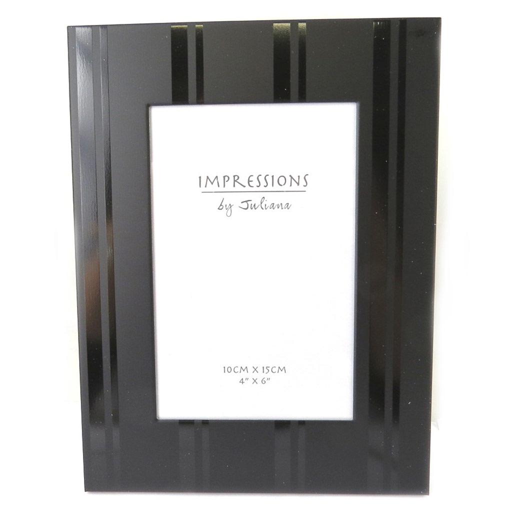 Les Trésors De Lily [M7737] - Black Aluminum 'Design' Photo Frame (10x15 Cm)