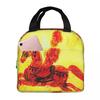 Vibrant Rider On Horseback In Flames Insulated Lunch Bag for Women Kids Portable Food Boxes Thermal Lunch Box Tote