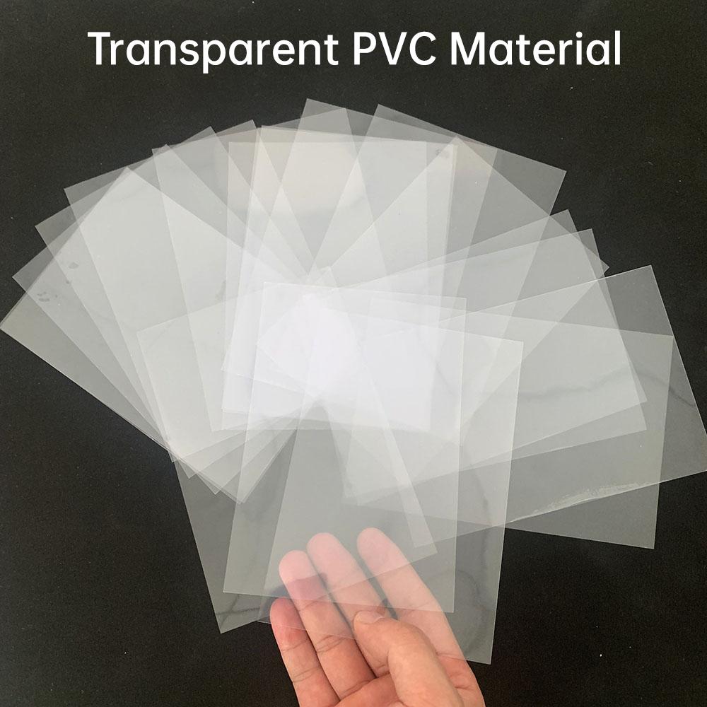 Clear PVC Flexible Transparent Plastic Sheet for DIY Display Projects Scrapbooking Handmade Shaker Cards Cover Album Photo Frame Decorative Crafts