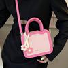 Biscuit Bag Women's 2025 Summer New Trendy Fashion High Sense Portable Small Square Bag Versatile Shoulder Bag Messenger Bag