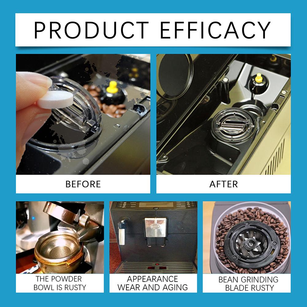 Coffee Machine Cleaner Descaler Tablets Coffee Maker Deep Cleaning Grinder Descaling Cleaning Tabs Universal Effervescent Tablet