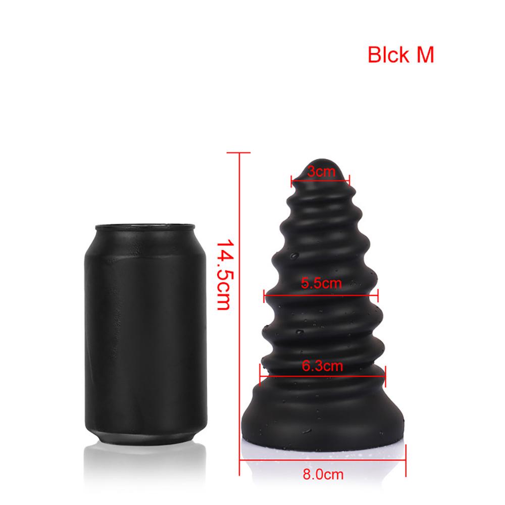 Screw Huge Anal Plug Silicone Soft Butt Plug Big Anal Dilation Sex