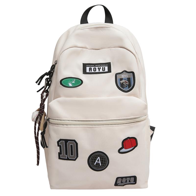 Print Student Schoolbag Unisex Lightweight Large Capacity Backpack