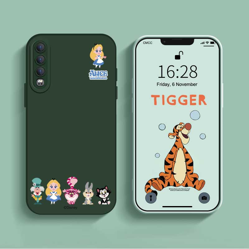 Cute Cinderella Disney Phone Case with Square Edge Pattern Liquid - Main Image