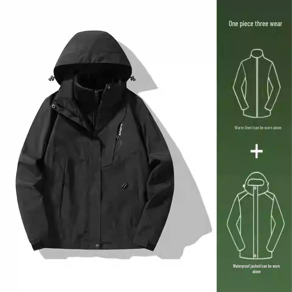 NASA 2024 Men's & Women's Petite Windproof Windbreaker - Stylish Autumn/Winter Jacket for Outdoor Mountaineering