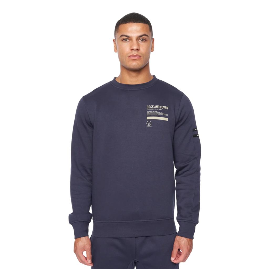 Duck and Cover Mens Jennerkins Crew Neck Jumper