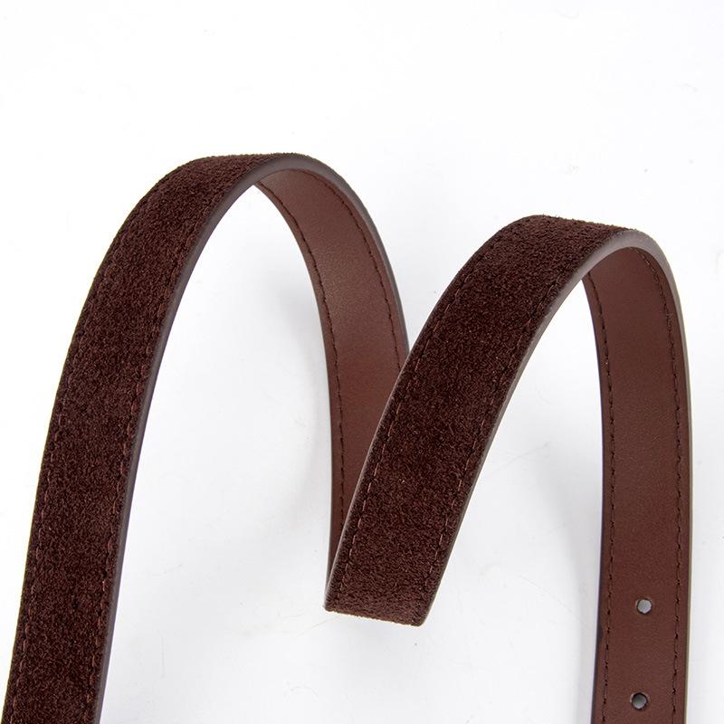 Frosted Leather Belt Ladies Suit Dress Decorative Belt Senior Women