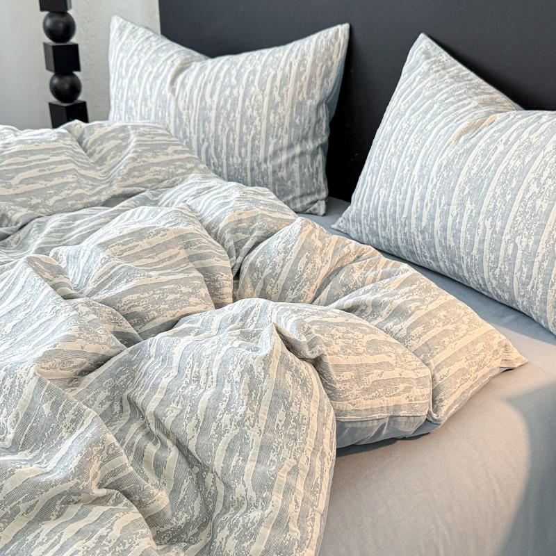 Luxury Style Cotton Flannel Duvet Cover 150x200cm Single All-season Thickened Jacquard Bedding
