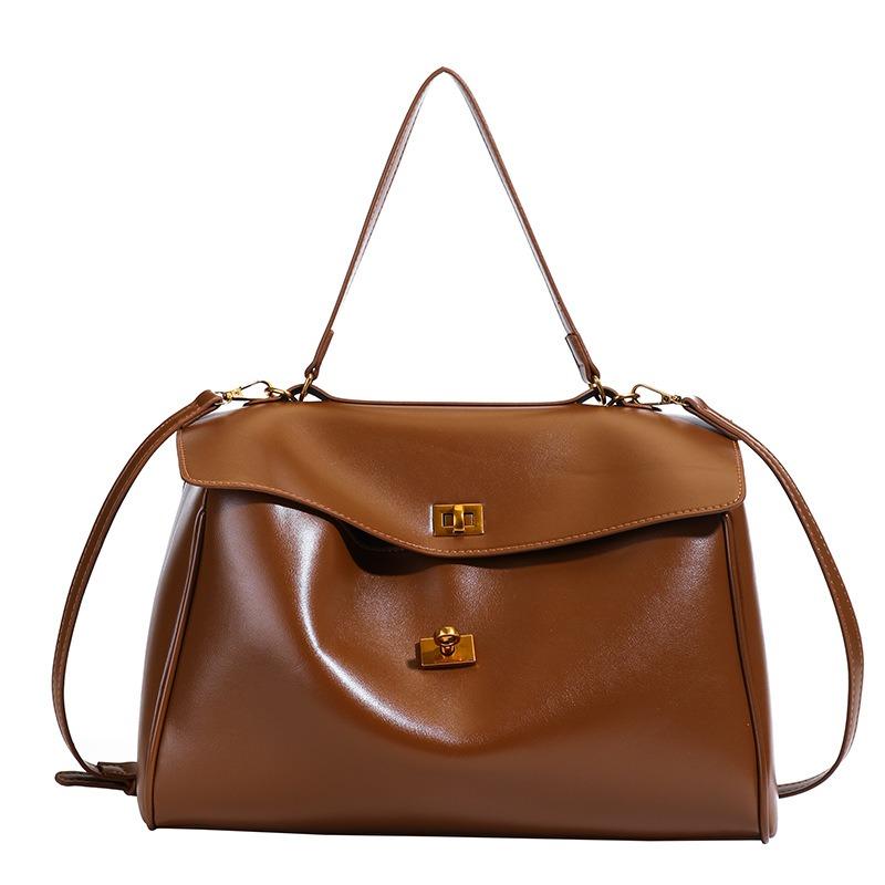 Premium Textur weiche Oberfläche Tragetasche Damen einfach große Kapazität Temperament Unterarm Schultertasche Pendler Umhängetasche